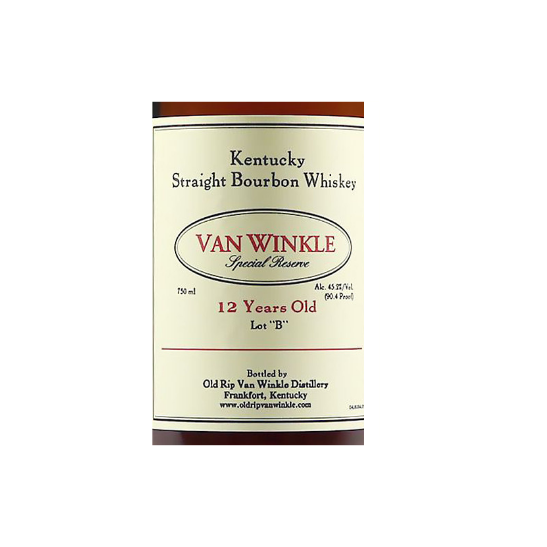 Van Winkle Special Reserve Lot B 12 Years Old – Balboa's Tap House