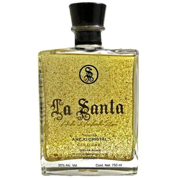 La Santa Tequila Añejo Cristal - Gold 24k