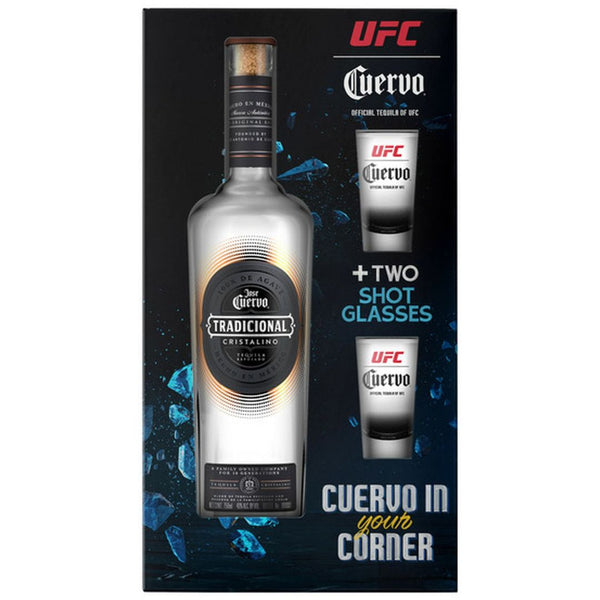 Jose Cuervo Tradicional Cristalino UFC Glass Gift Pack