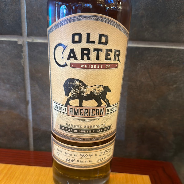 Old Carter Straight American Whiskey Barrel Strength Batch 9