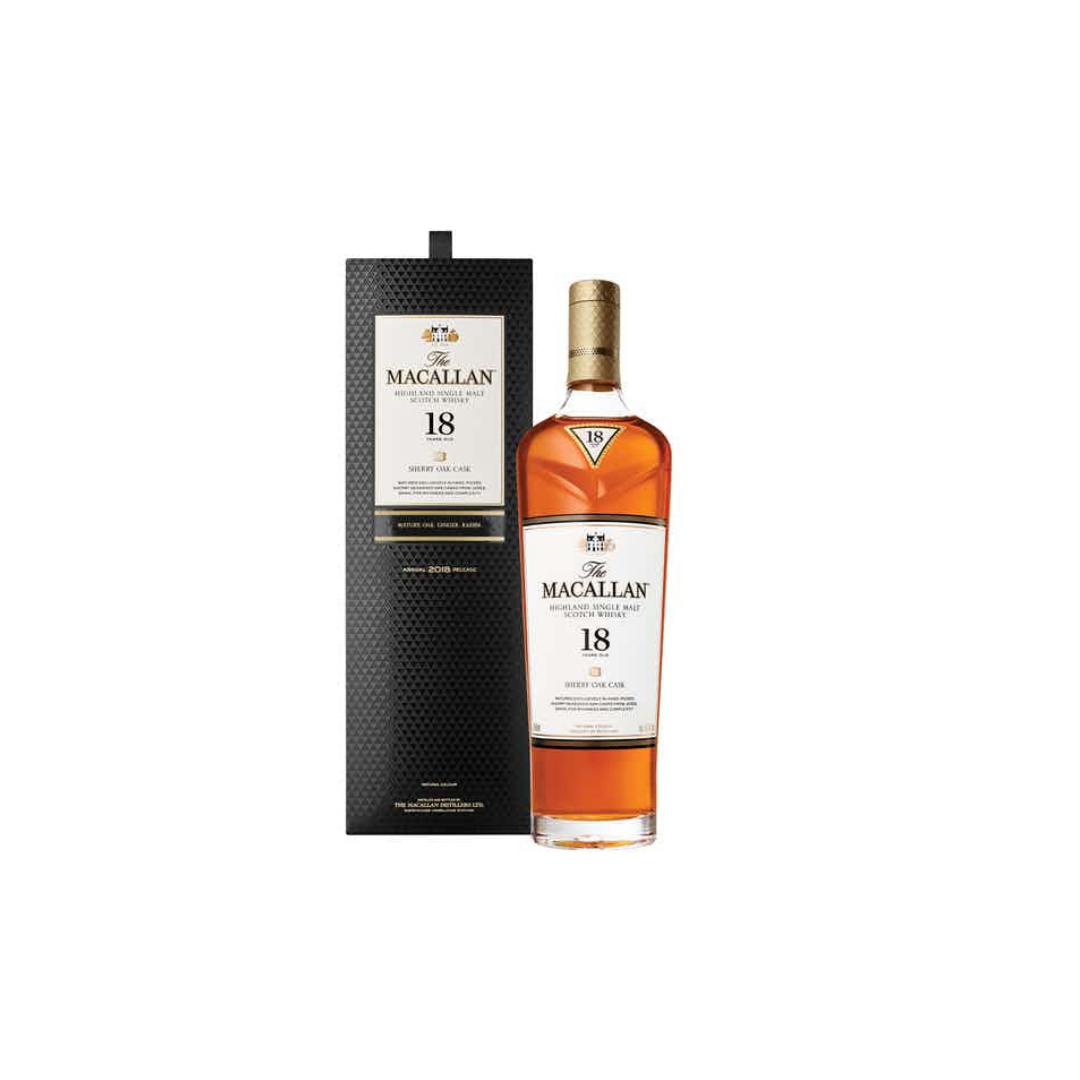 ウイスキー The Macallan 18 Year Old Sherry Oak 700m The ウイスキー The Macallan 18 Year Old Sherry Oak 700m The