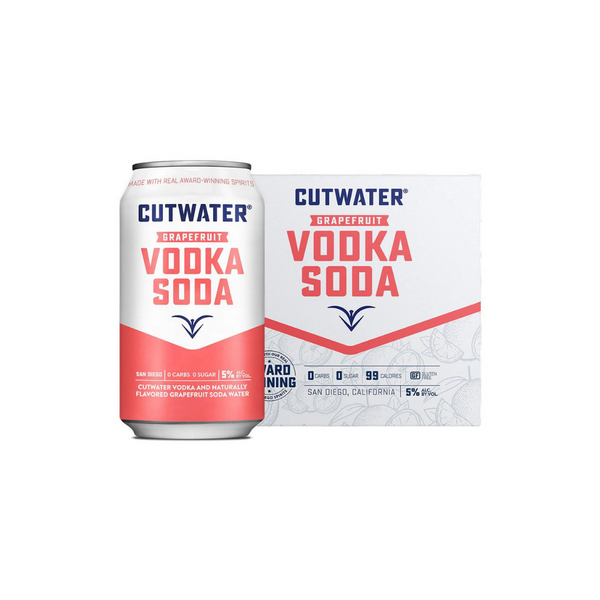 Cutwater Grapefruit Vodka Soda 4 Pack