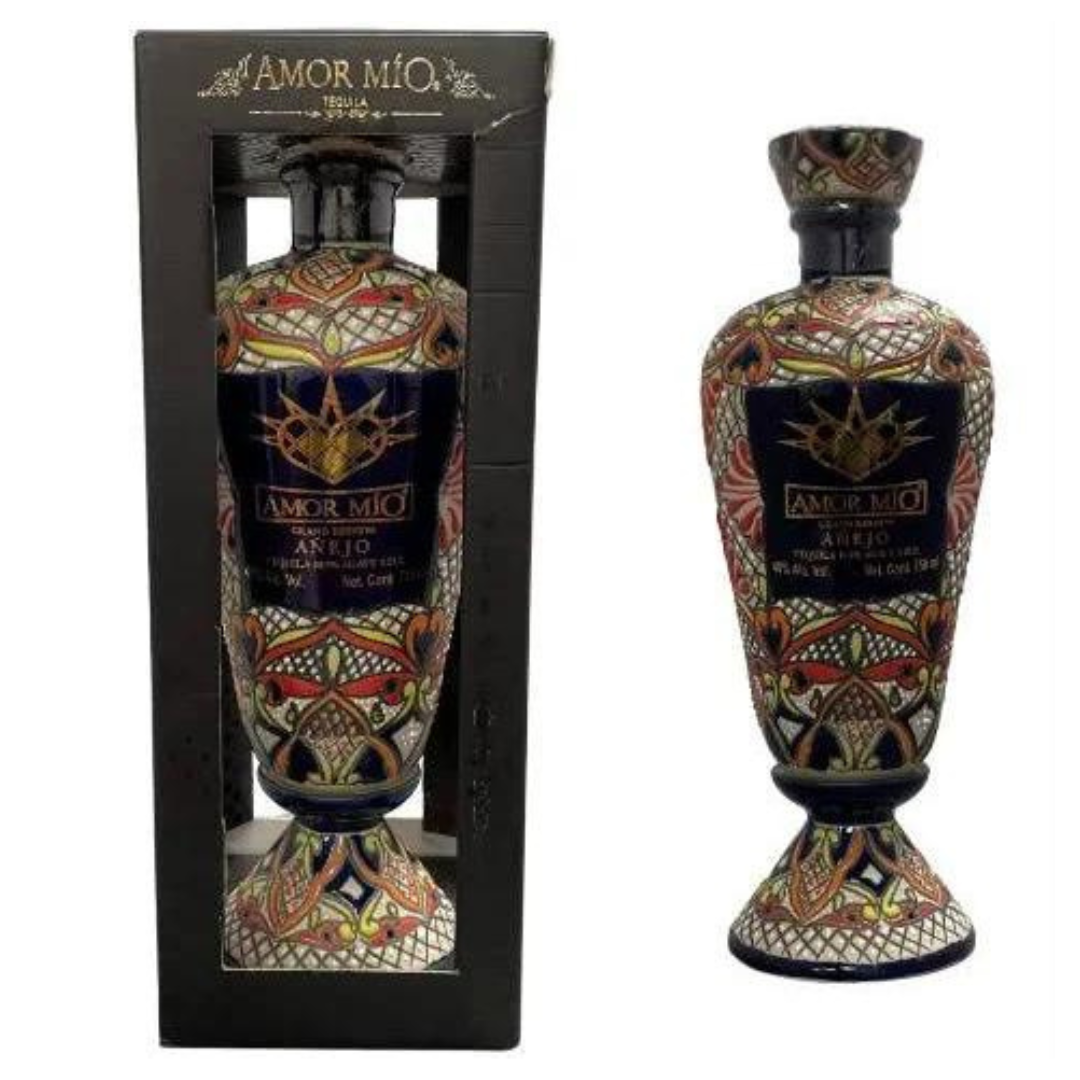 Amor Mio Gran Reserva Rainbow Ceramic Anejo Tequila – Balboa's Tap