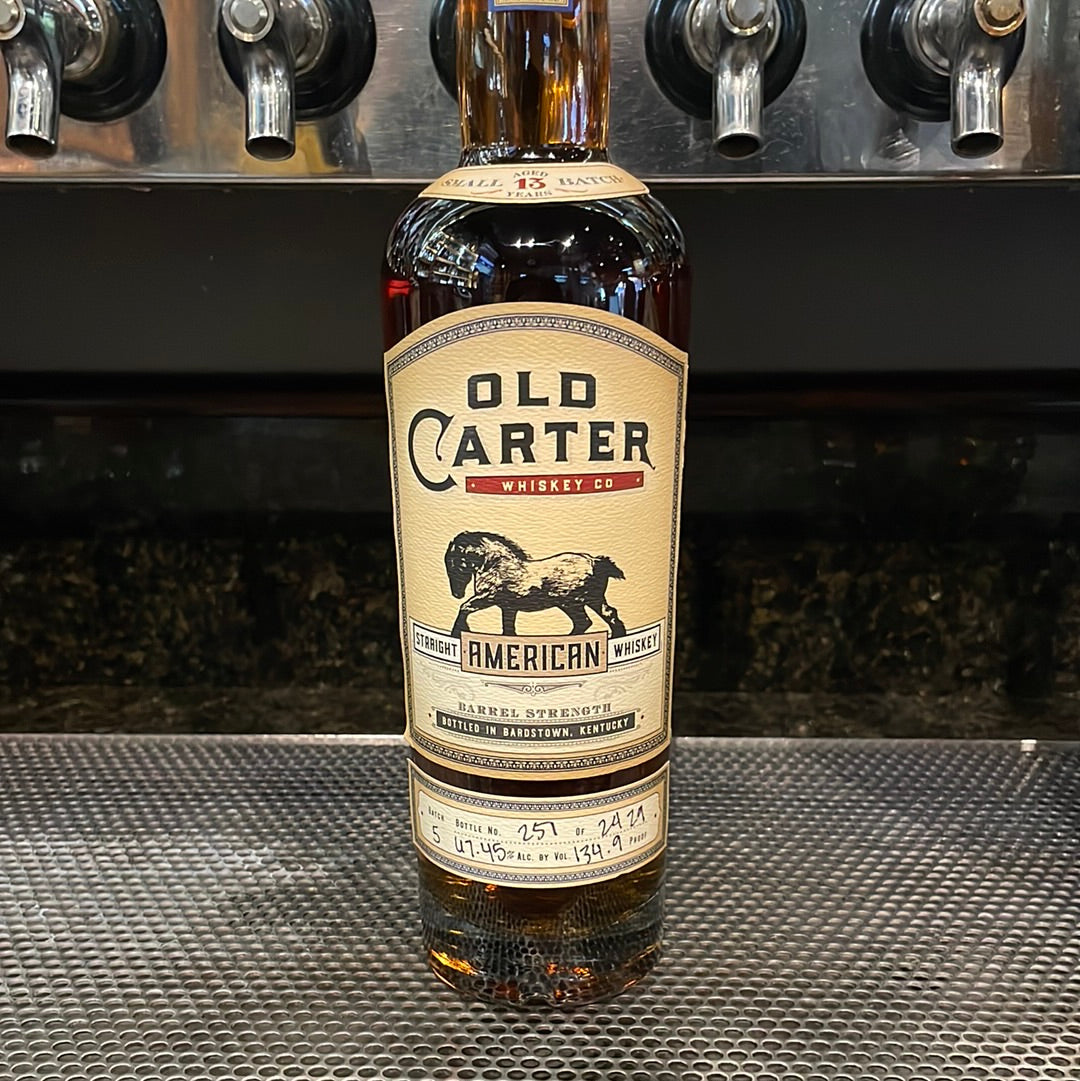 Old Carter Straight American Whiskey Barrel Strength Batch 5 – Balboa's ...